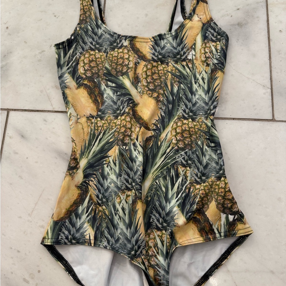 Blackmilk Tropical Pineapple Bodysuit